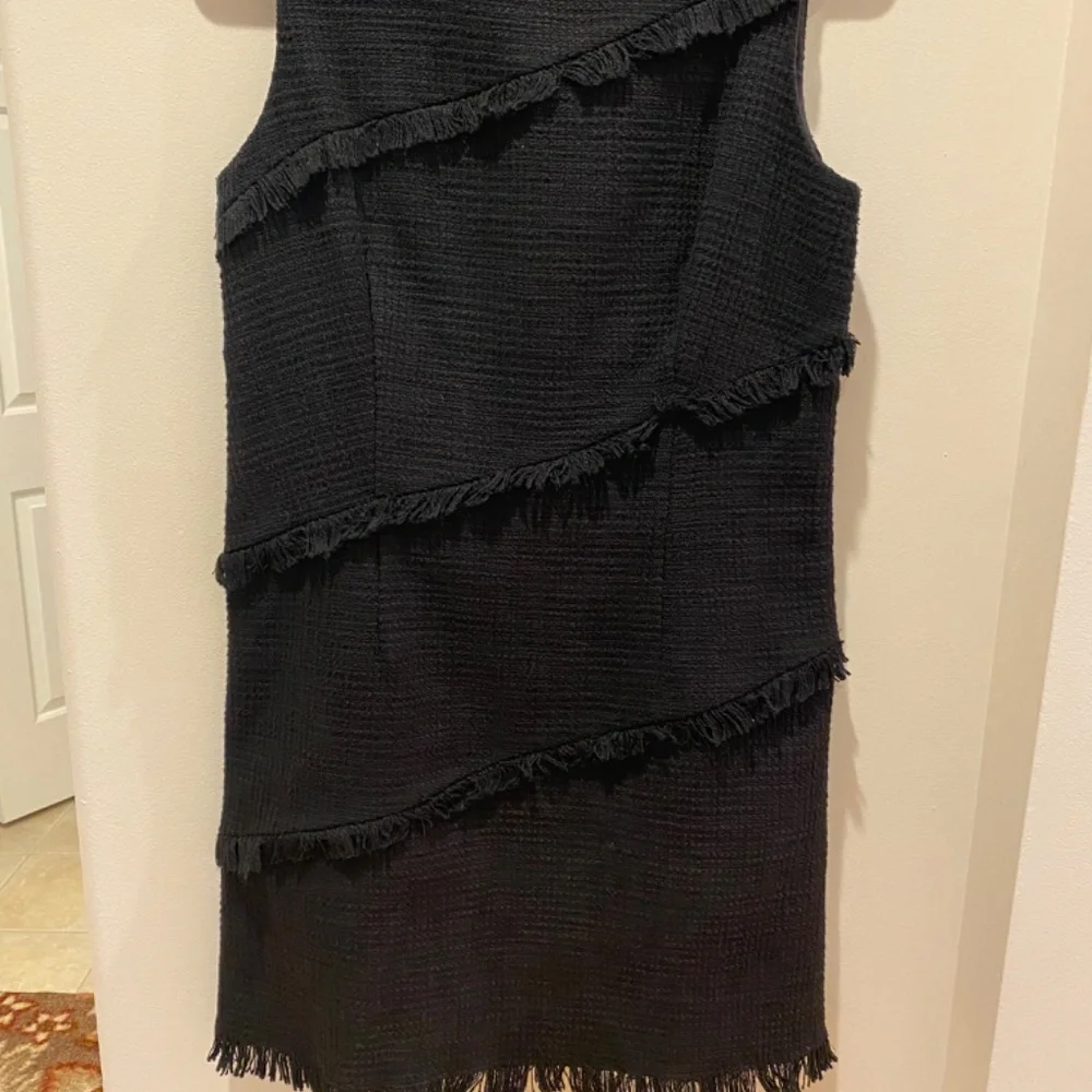 Ann Taylor 2 piece dress and coat with fringe - Picture 7 of 10